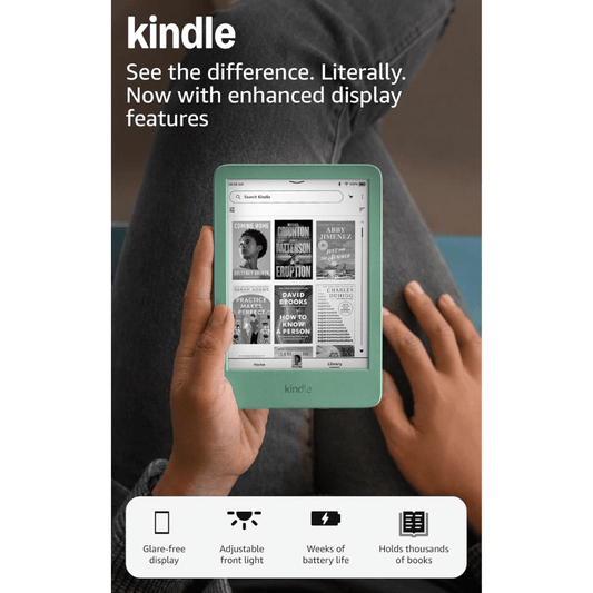 Amazon Kindle (11th Gen) 16GB, Adjustable front light, now up to 25% brighter at maximum setting.