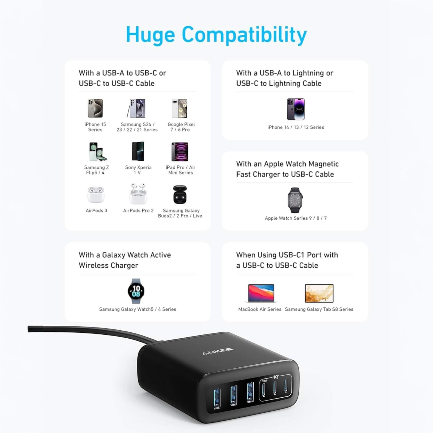 يأتي مع منظم كابلات سيليكون للحفاظ على ترتيب المكتب وتقليل الفوضى متوفر لدى اكس ستور في قطر