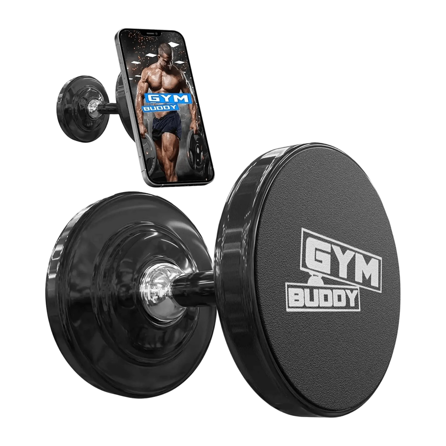 حامل هاتف مغناطيسي مصمم للجيم، يوفر تثبيت آمن جدا وقابل للتعديل للوصول السهل أثناء التمارين، متوفر لدى اكس ستور في قطر