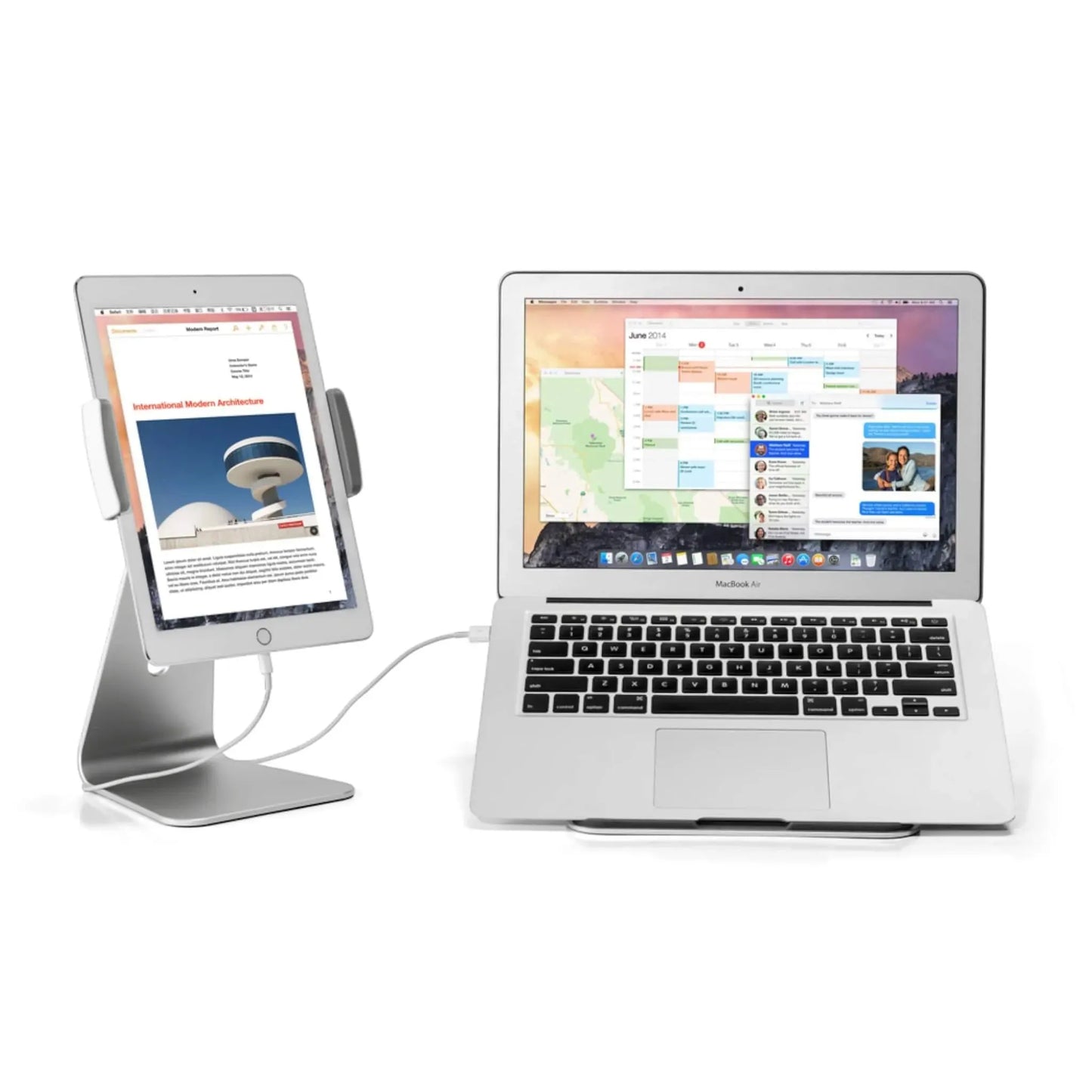 Aluminum Stand for 7 to 13-inch Tablet, sturdy and adjustable for secure and convenient tablet use, from xStore in Qatar.