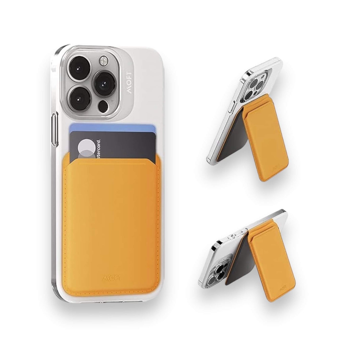 MOFT magnetic wallet stand, with angle adjustment & Magsafe, for iPhone 12/13/14/15/16. Available at xStore.qa in Qatar.