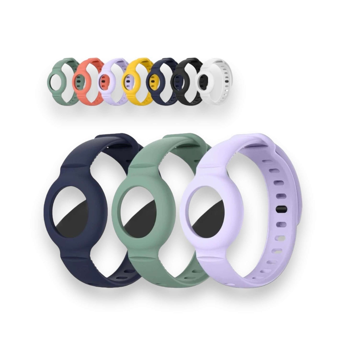 Silicone AirTag strap for kids, soft and flexible design for comfort and durability from xStore in Qatar