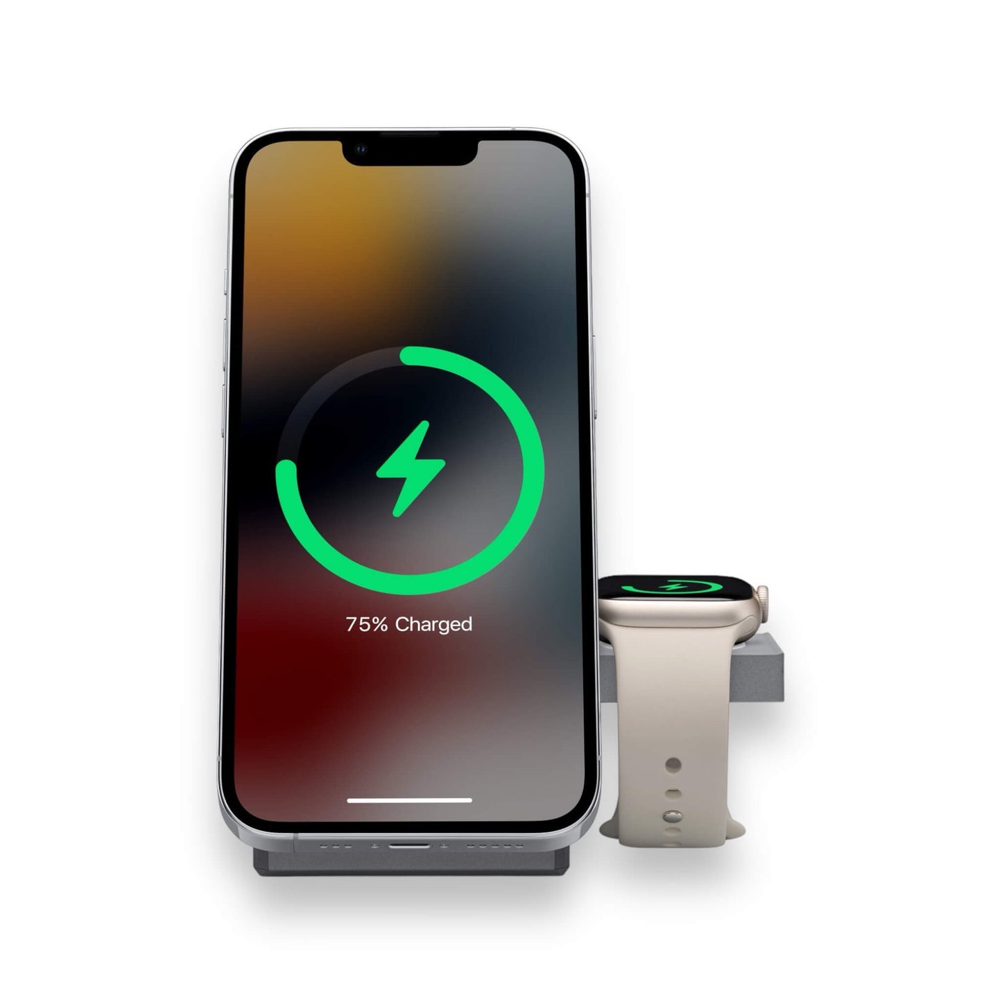 شحن لاسلكي سريع بقدرة ١٥ واط مع تقنية magsafe الرسمية لمحاذاة مثالية متوفر لدى اكس ستور في قطر.
