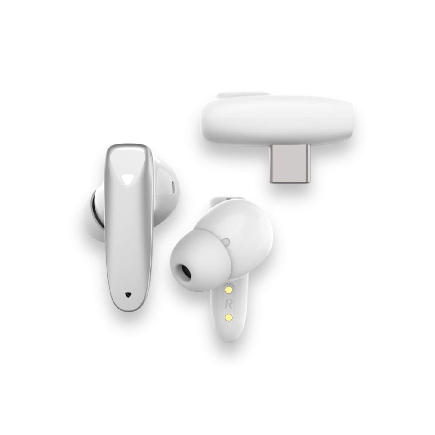 سماعات FIXED Game Pods اللاسلكية باللون الأبيض، جودة صوت عالية, مقاومة للماء وزمن انتقال منخفض، في قطر لدي تميمي بروجكتس.