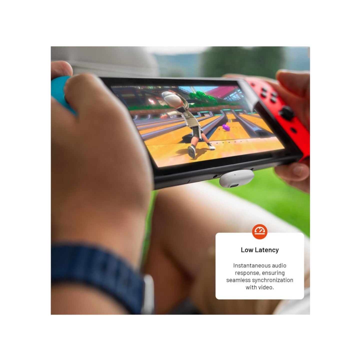 سماعات FIXED Game Pods اللاسلكية باللون الأبيض، جودة صوت عالية, مقاومة للماء وزمن انتقال منخفض، في قطر لدي تميمي بروجكتس.