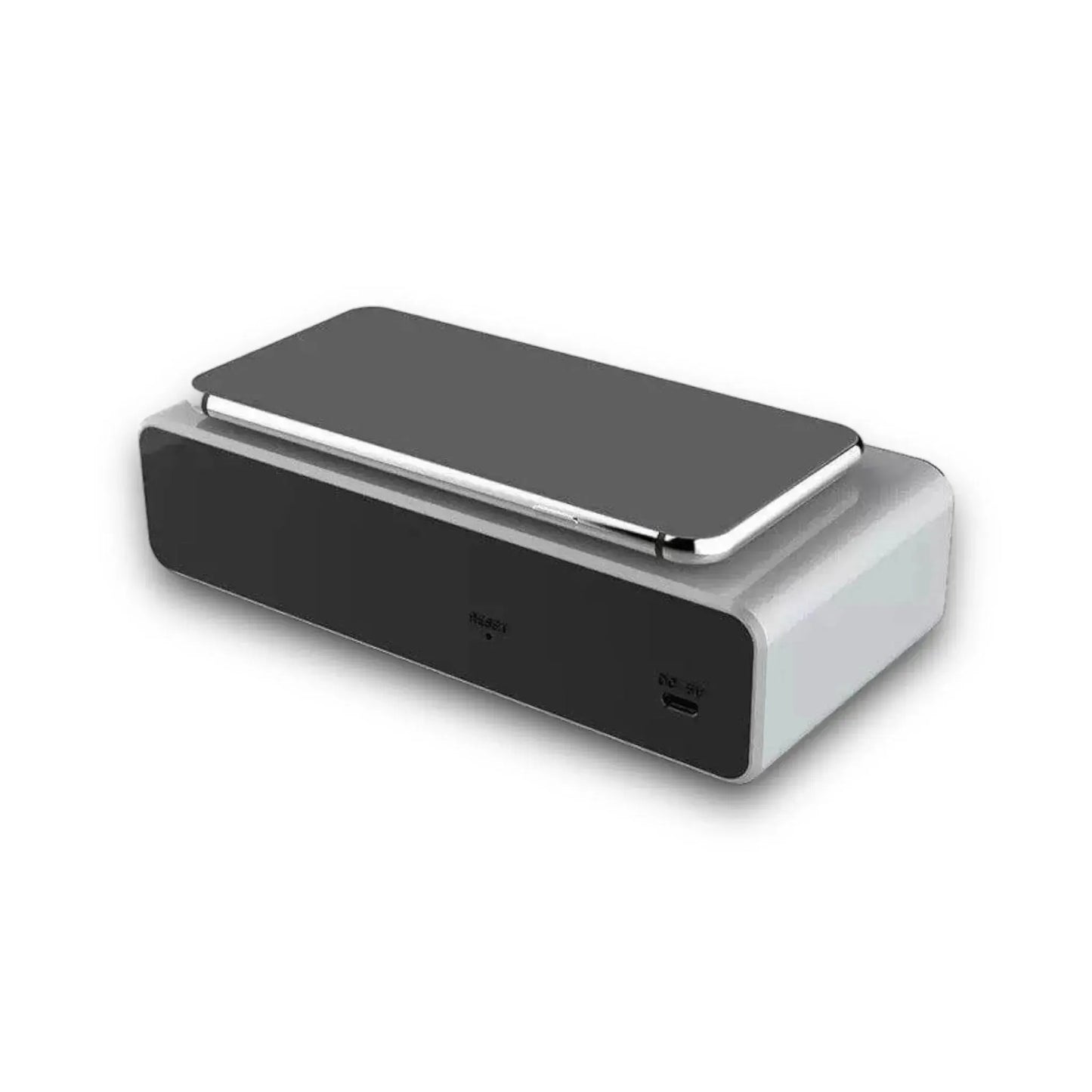 ساعة منبه رقمية LED مع شاحن Qi سريع بقدرة 10 واط - وظيفتان، عرض واضح وشحن لاسلكي سريع، متوفر في اكس ستور في قطر