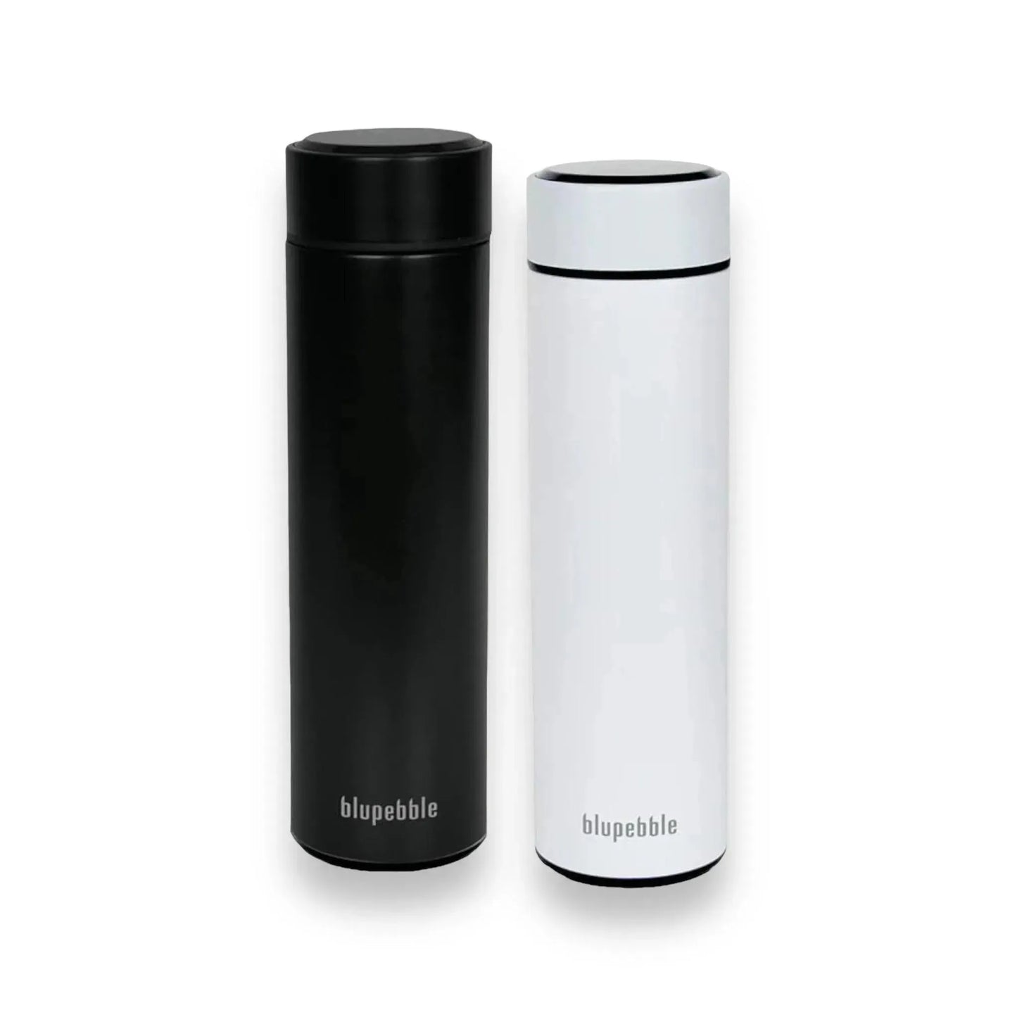 Blupebble Smart Water Bottle, 500ml with temperature indicator, keeps drinks at ideal temperature, smart hydration from xStore.