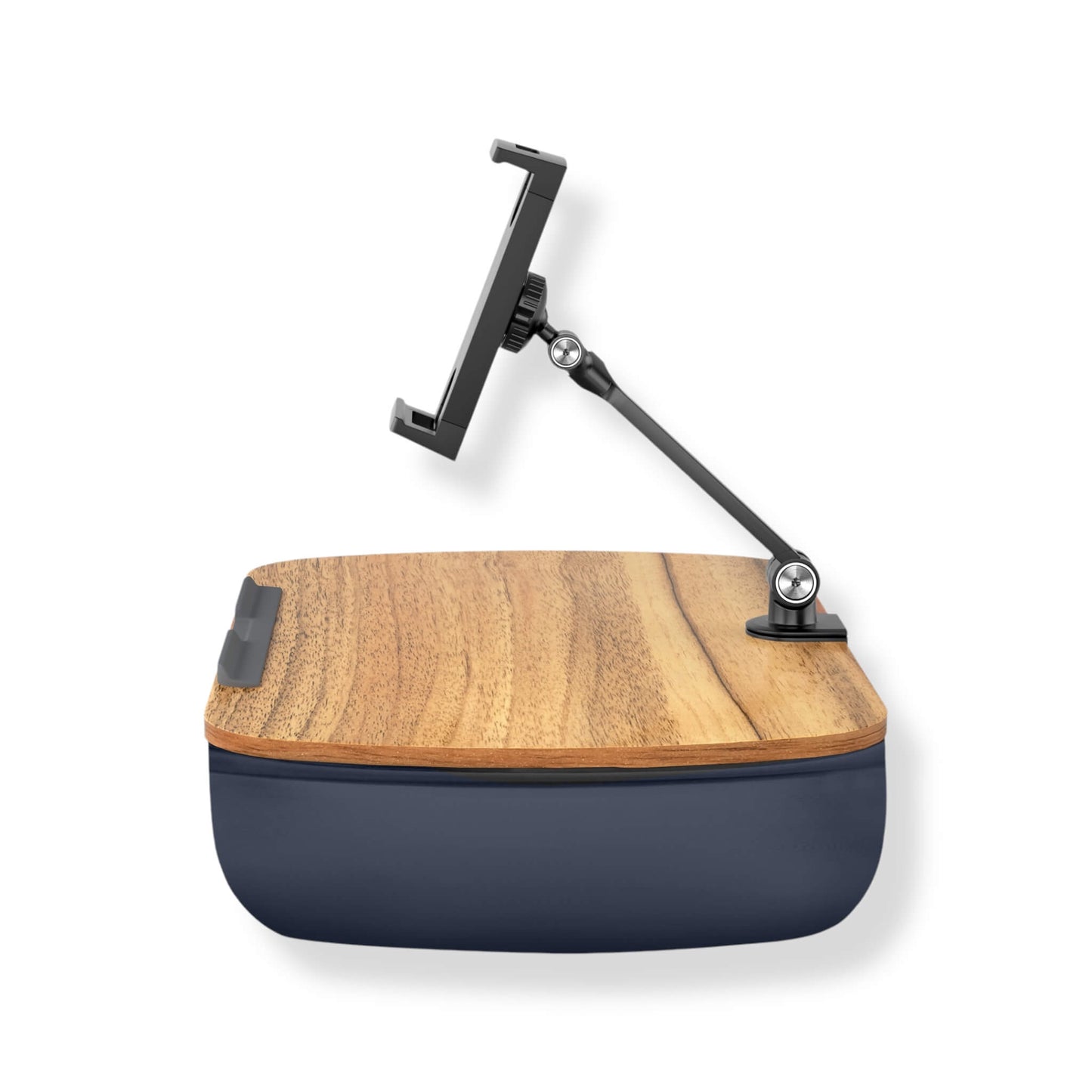 قاعدة مريحة متعددة الاستخدامات، مزودة بحبيبات بوليسترين ولوحة خشبية، مع ذراع قابل للإزالة ومشبك دوار، متوفرة لدى اكس ستور في قطر.