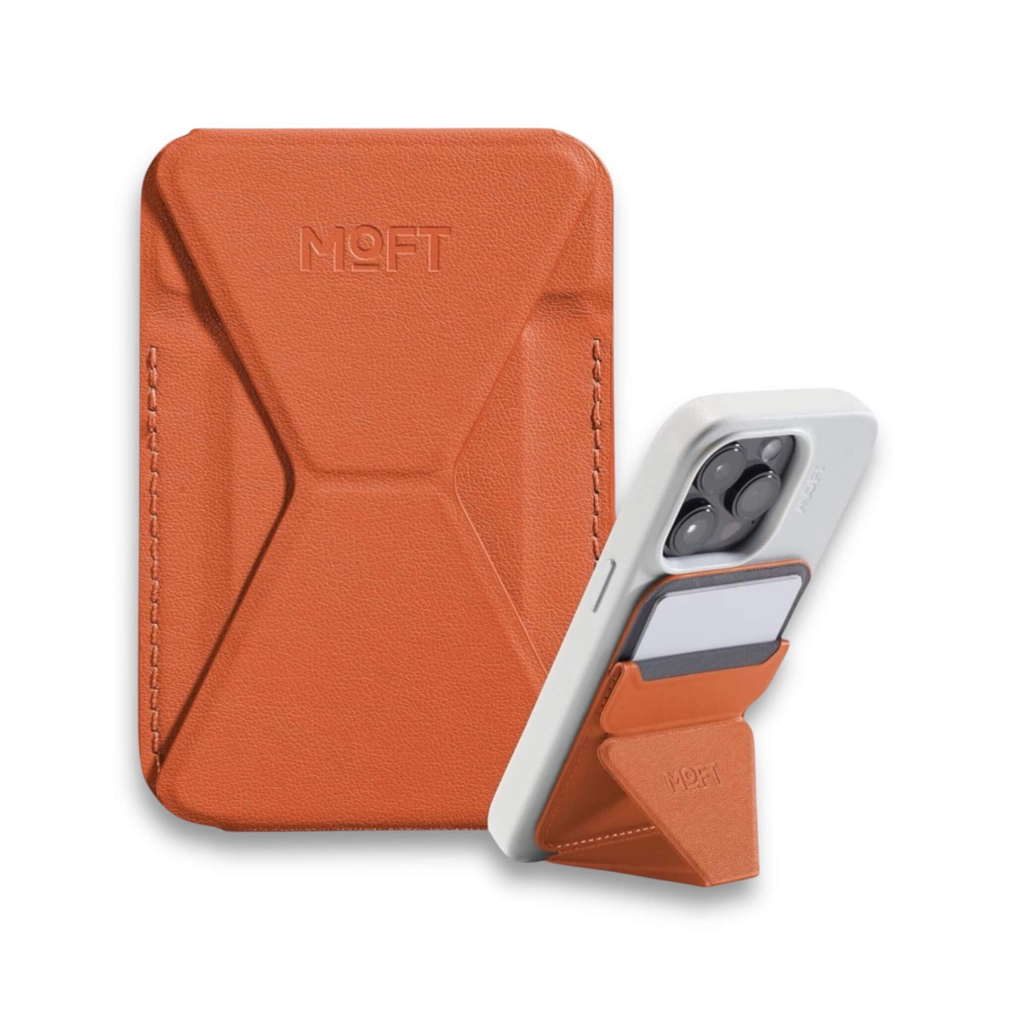 MOFT magnetic wallet stand, with angle adjustment & Magsafe, for iPhone 12/13/14/15/16. Available at xStore.qa in Qatar.