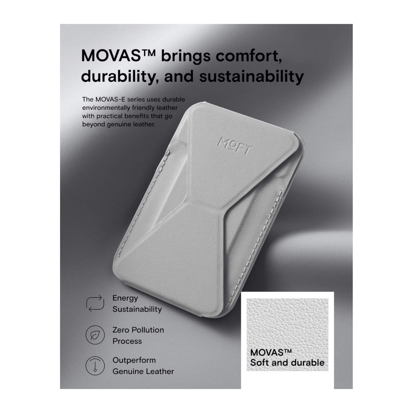 MOFT magnetic wallet stand, with angle adjustment & Magsafe, for iPhone 12/13/14/15/16. Available at xStore.qa in Qatar.