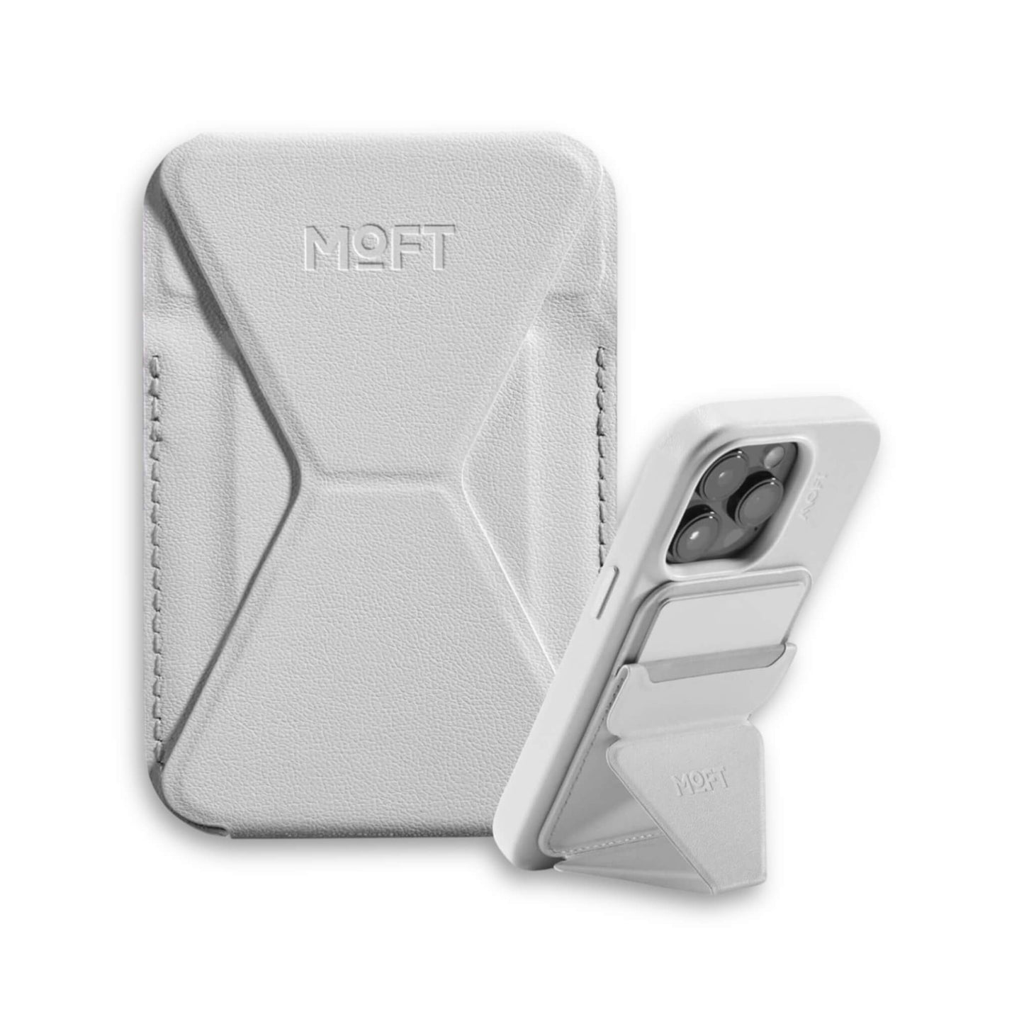 MOFT magnetic wallet stand, with angle adjustment & Magsafe, for iPhone 12/13/14/15/16. Available at xStore.qa in Qatar.