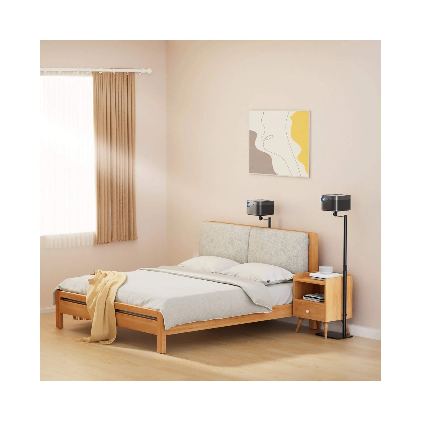 floor projector stand, Adjustable height, thickened base to meet more needs. available from xStore.qa in Qatar.