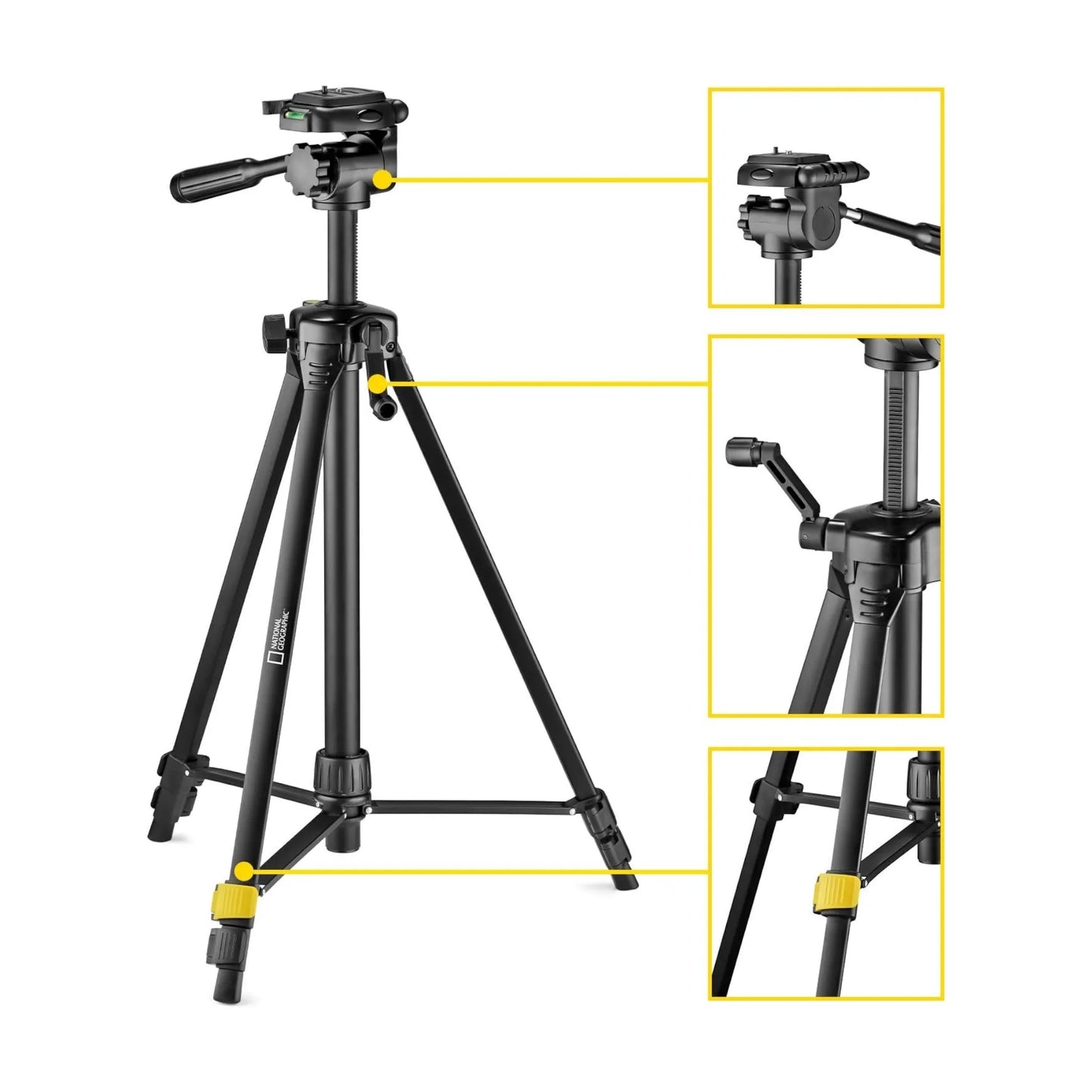 Get National Geographic Aluminum Tripod from xStore.qa in Qatar, Photography Tripod Stand by National Geographic.