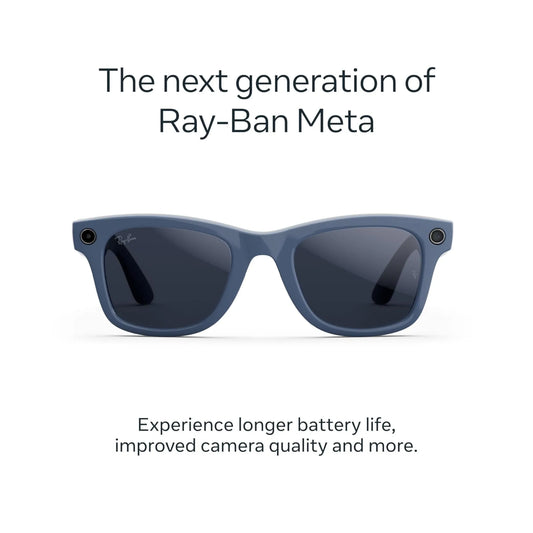 Ray-Ban Meta Wayfarer Gen 2 Shiny Cosmic Blue / Transitions Sapphire - Large
