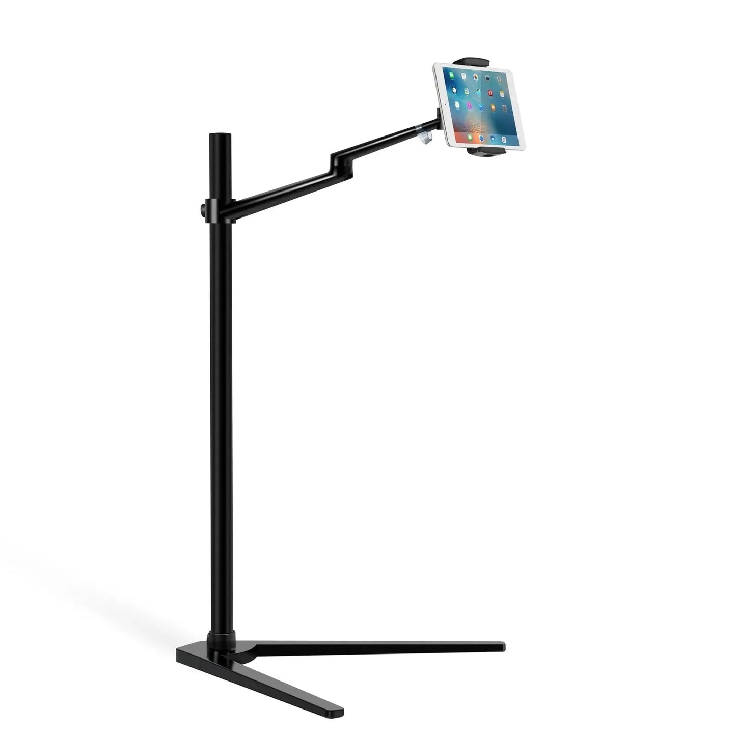 Phone & Tablet Floor Stand, adjustable and stable for hands-free use and optimal viewing height, from xStore in Qatar.