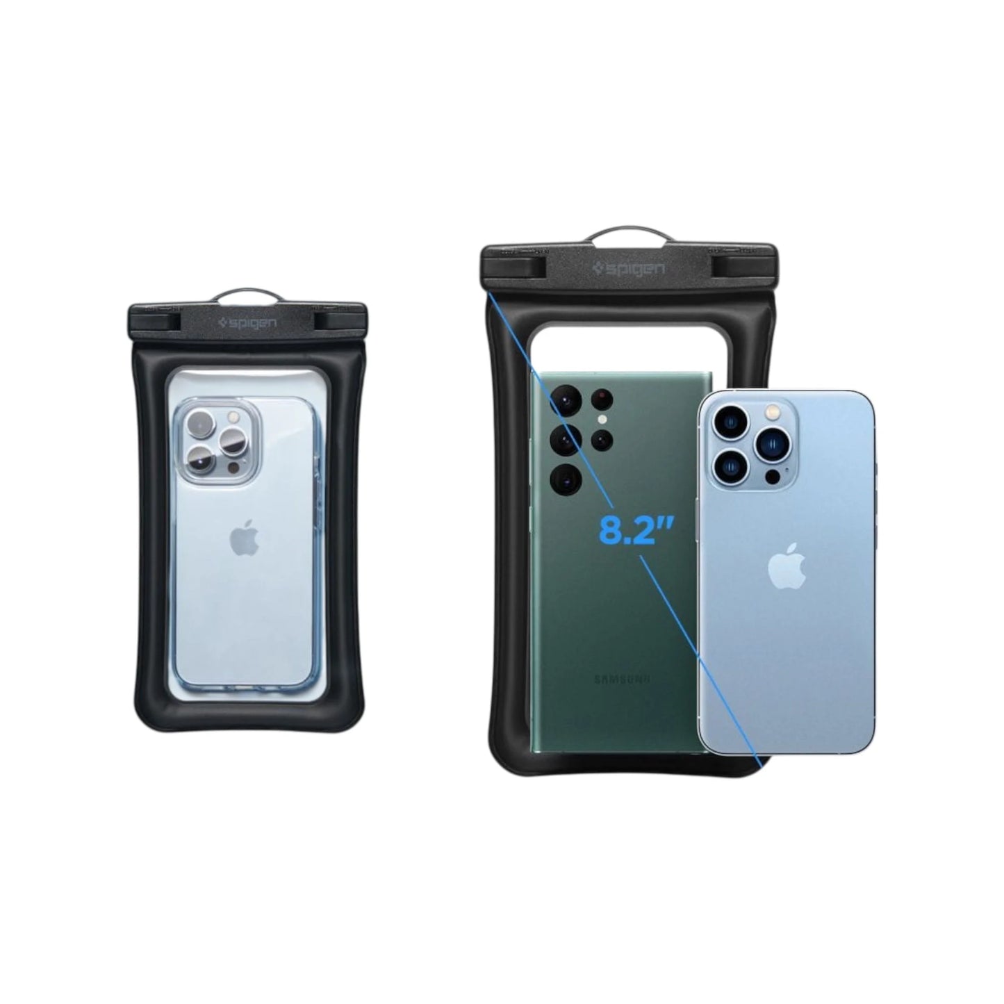 Water-proof Cover For phones, from Spigen Company, the possibility of diving up to 30 meters, Available at xStore.qa in Qatar.