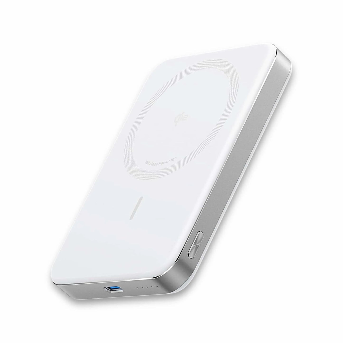Anker MagGo Power Bank ultra-slim and portable, measuring 0.58 inches thick with 10,000mAh capacity, at xStore.qa in Qatar.