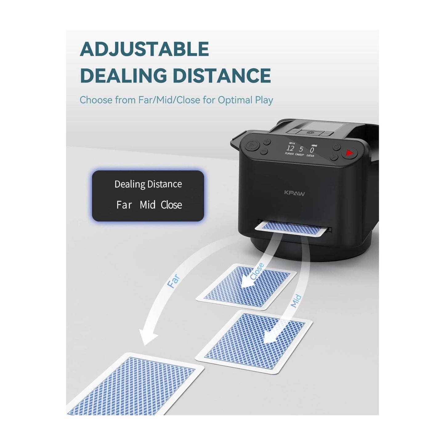 KPAW 2-in-1 Automatic Card Shuffler & Dealer, Combines automatic shuffling & dealing, Available Now From xStore.qa in Qatar.