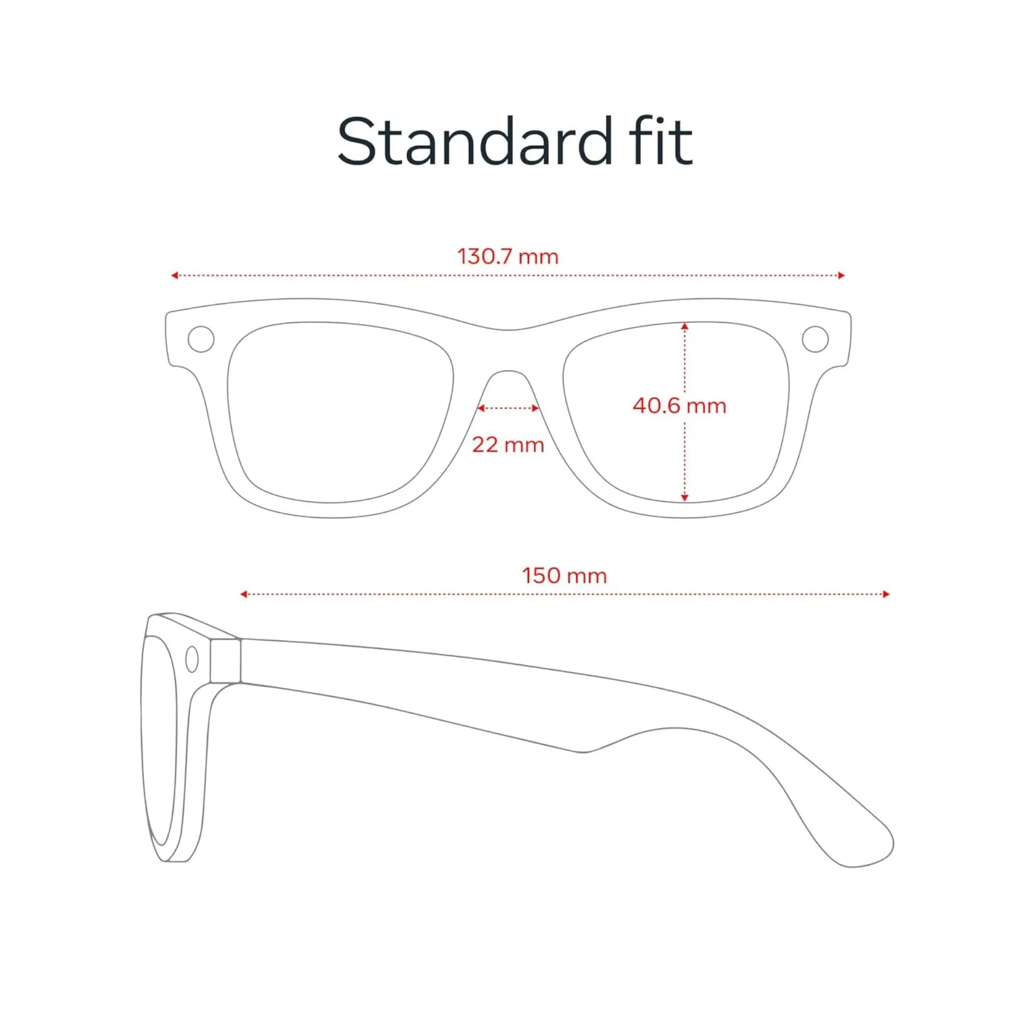 Ray-Ban Meta Wayfarer Gen 2 Matte Black / Transitions Grey - Standard
