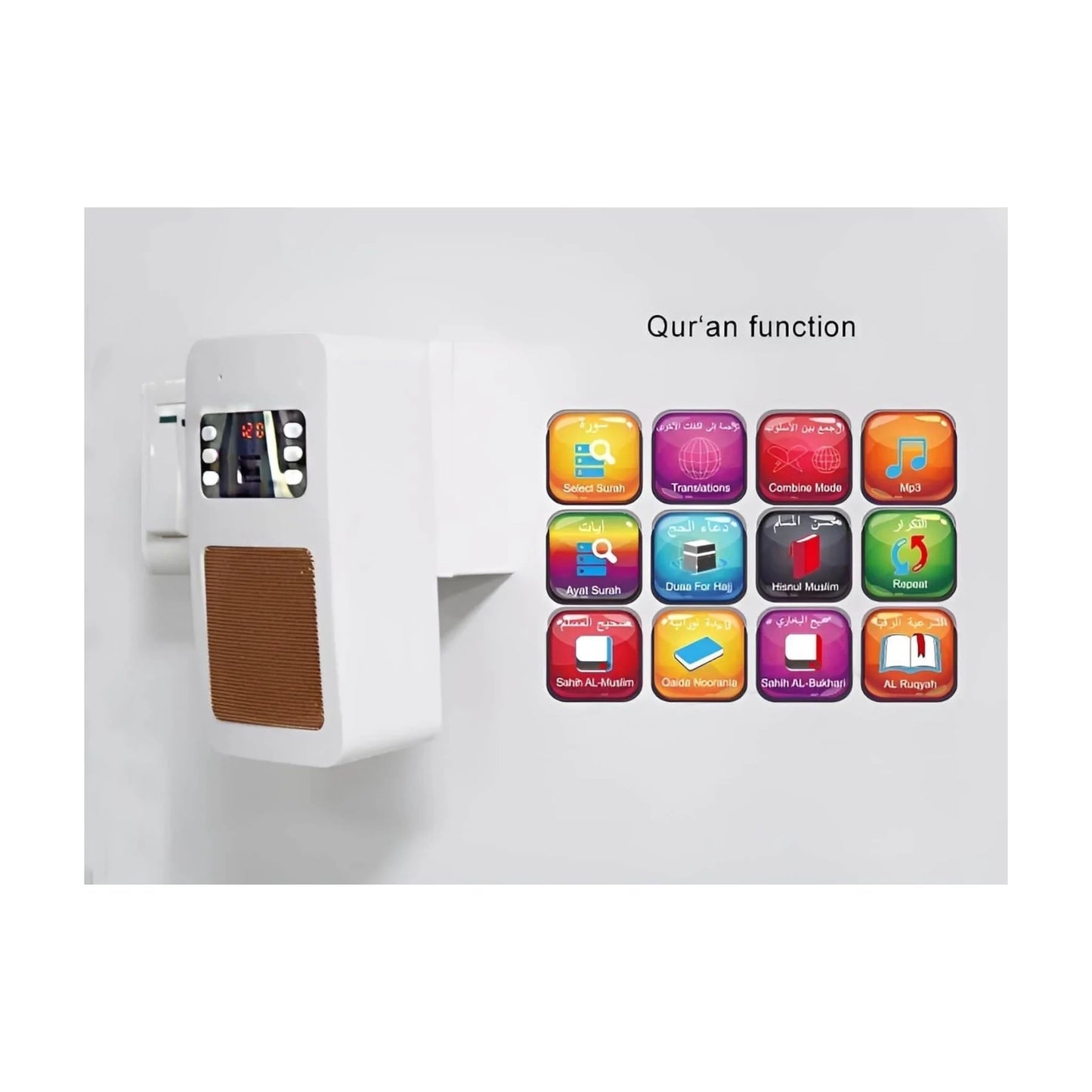 Wireless Quran Speaker, Smart Wall Plug Quran Speaker supports remote control, available now from xStore.qa in Qatar.