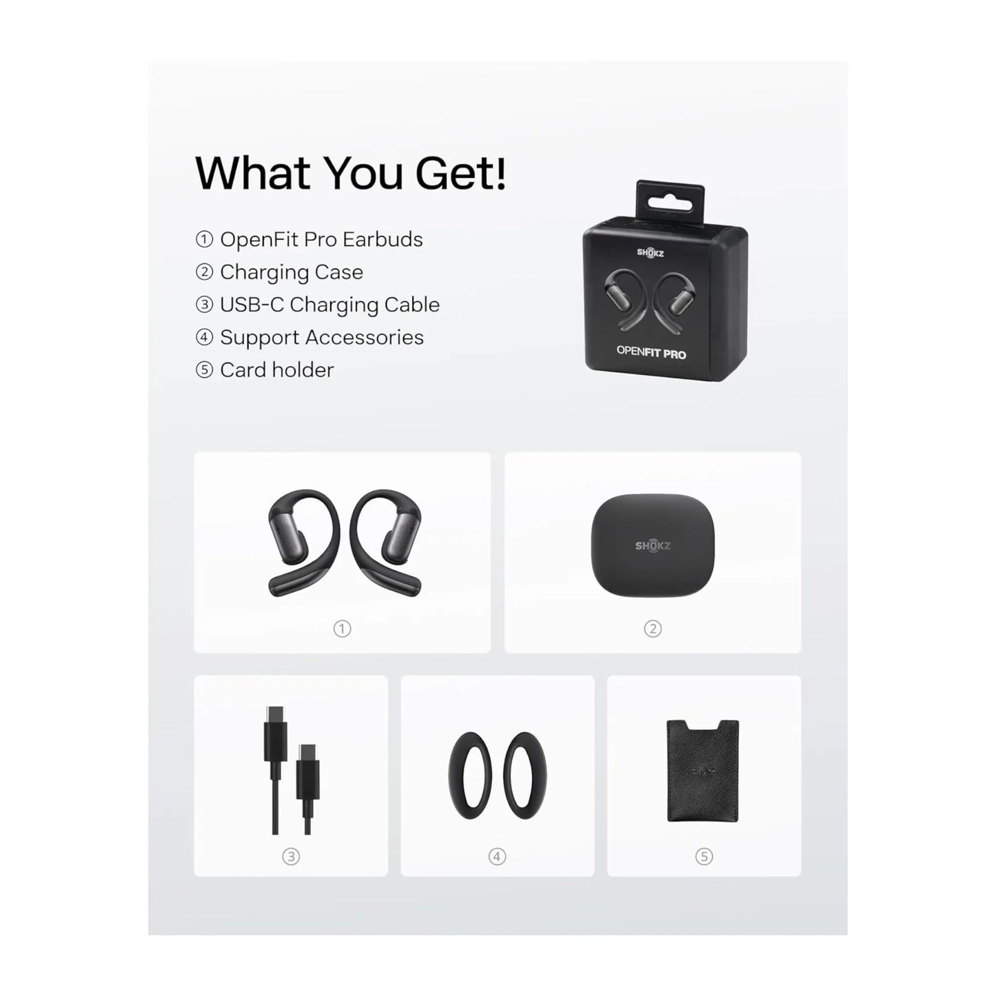 Shokz OpenFit Pro - Black