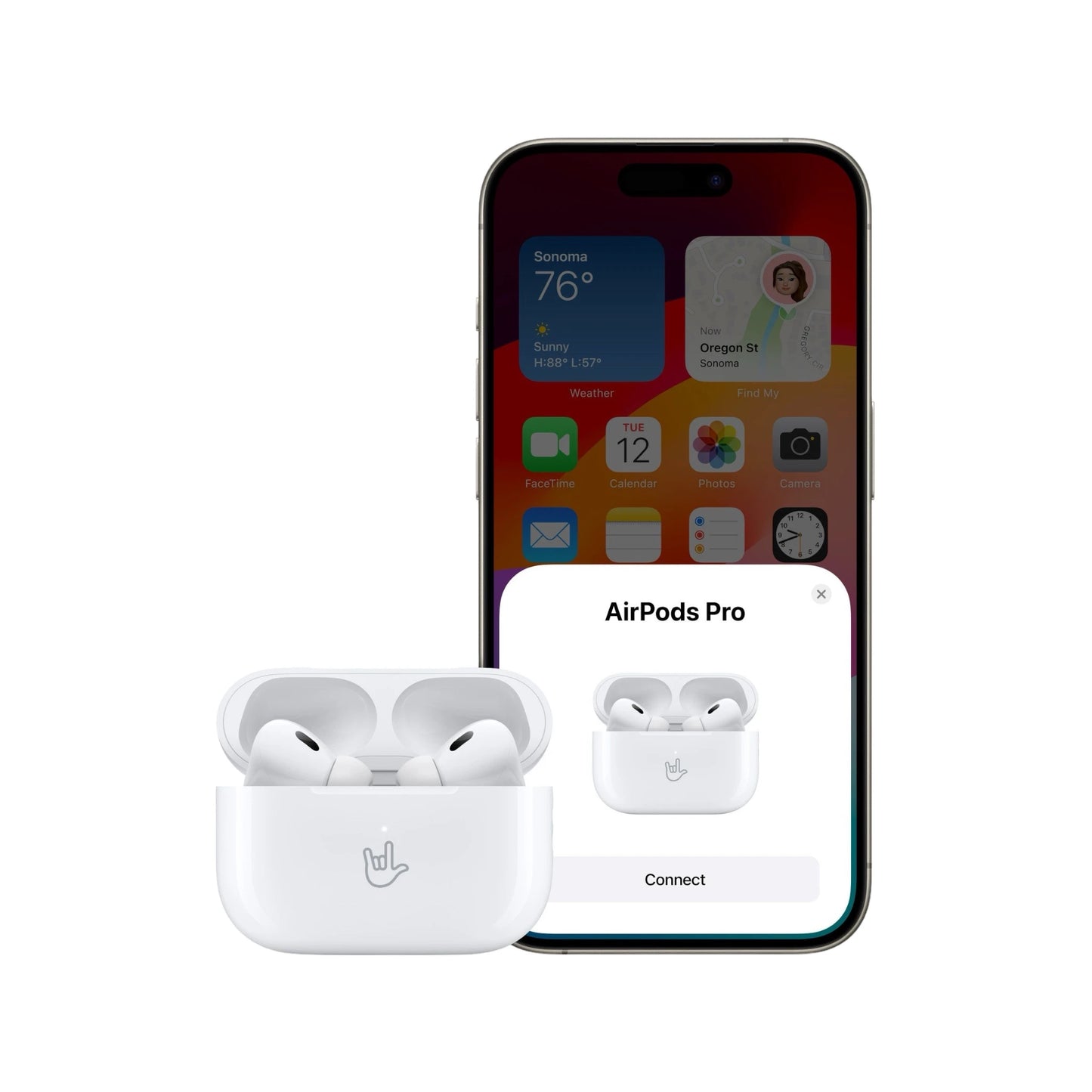 Apple AirPods Pro (2nd Gen) with MagSafe Charging Case and USB-C port, available now from xStore.qa in Qatar.
