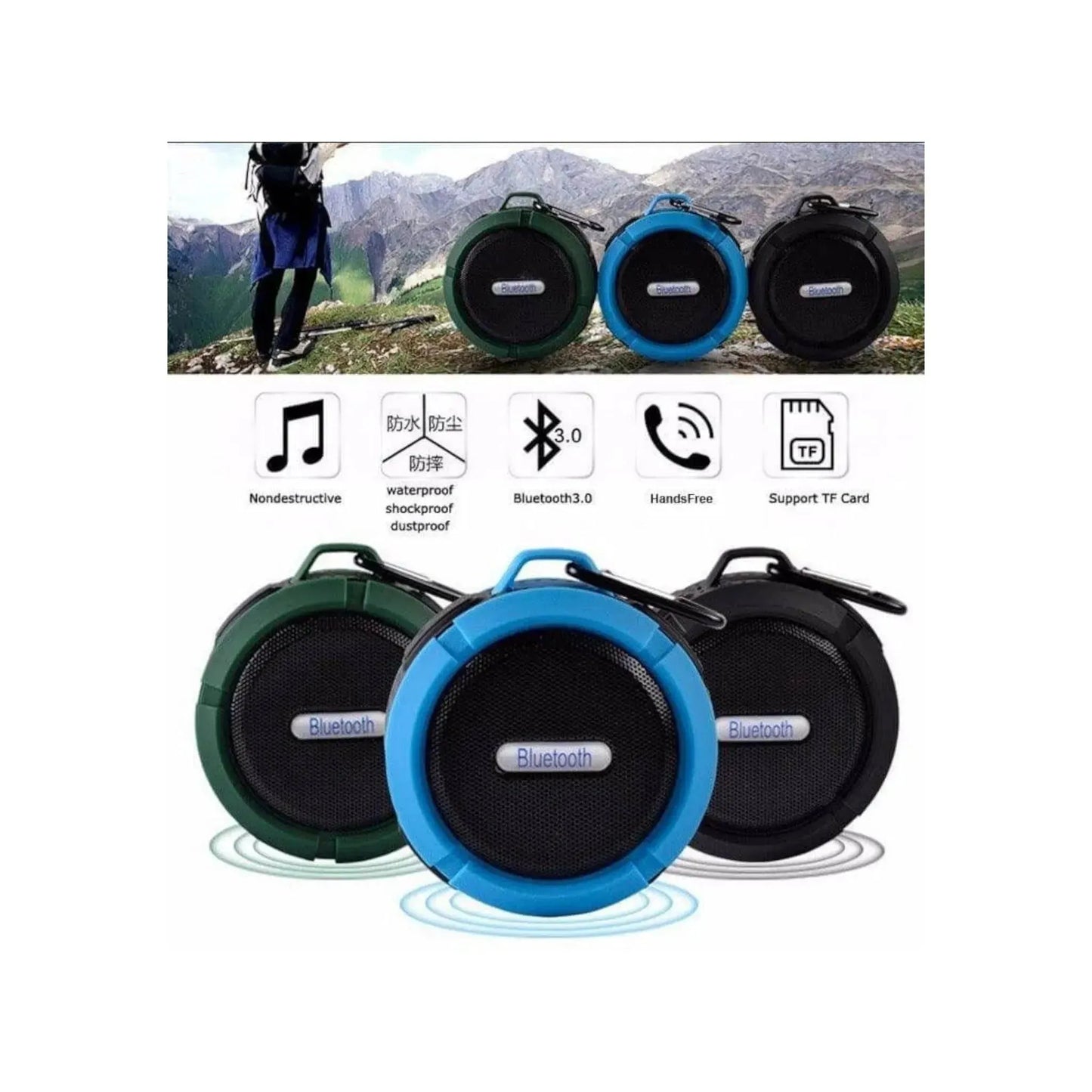 Bluetooth speaker with 2.5-hour charging time and long-lasting battery life from xStore in Qatar