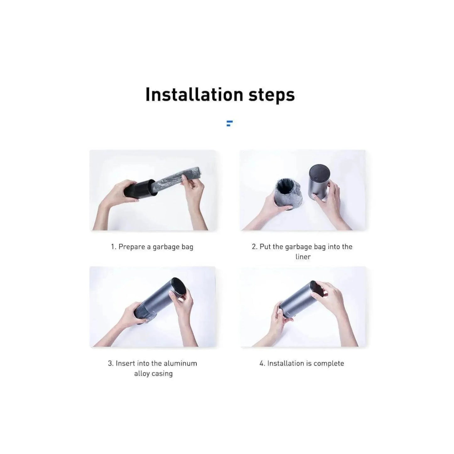 حاوية نفايات للسيارة من Baseus - صغيرة ومتينه، مثالية للاستخدام في السيارة والحفاظ على النظافة، متوفر في اكس ستور في قطر