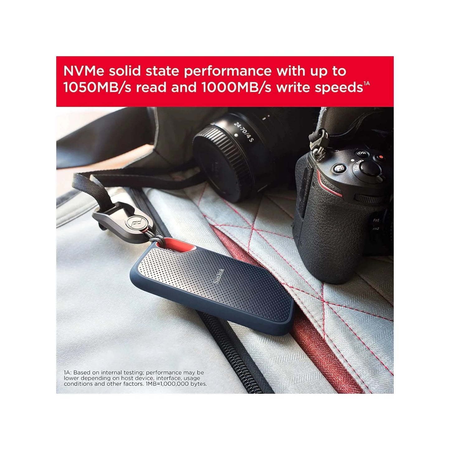 Get SanDisk Extreme portable SSD 1TB، Ruggedized, water-resistant, dust and shock-resistant، at xStore.qa in Qatar.