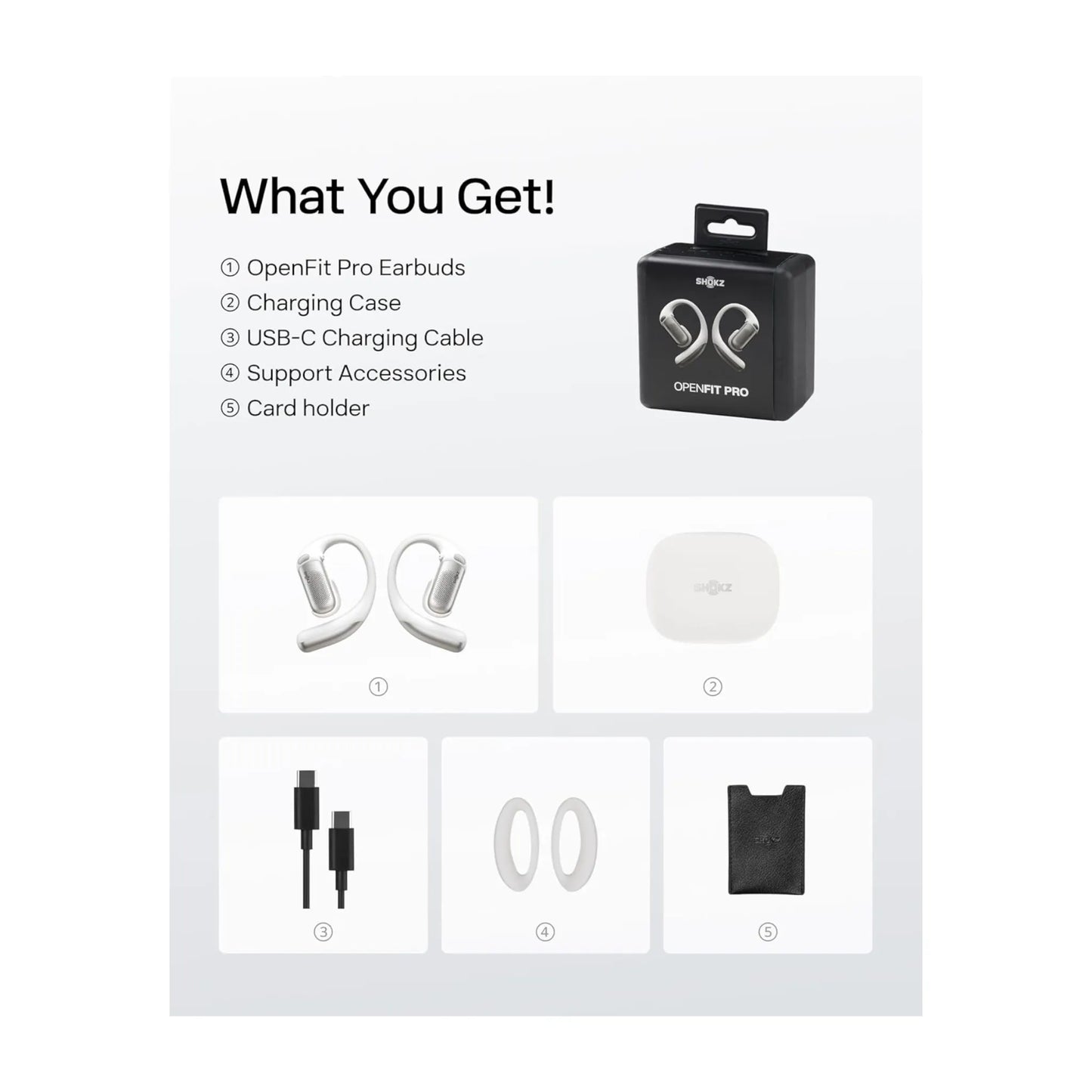 Shokz OpenFit Pro - White