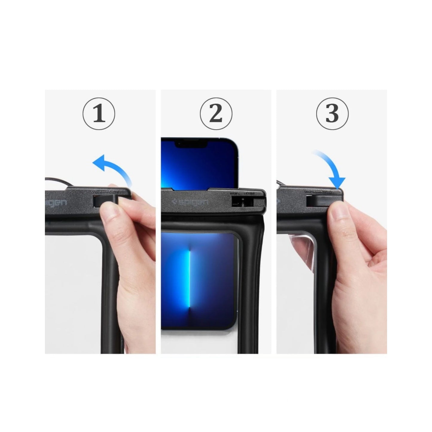 Water-proof Cover For phones, from Spigen Company, the possibility of diving up to 30 meters, Available at xStore.qa in Qatar.