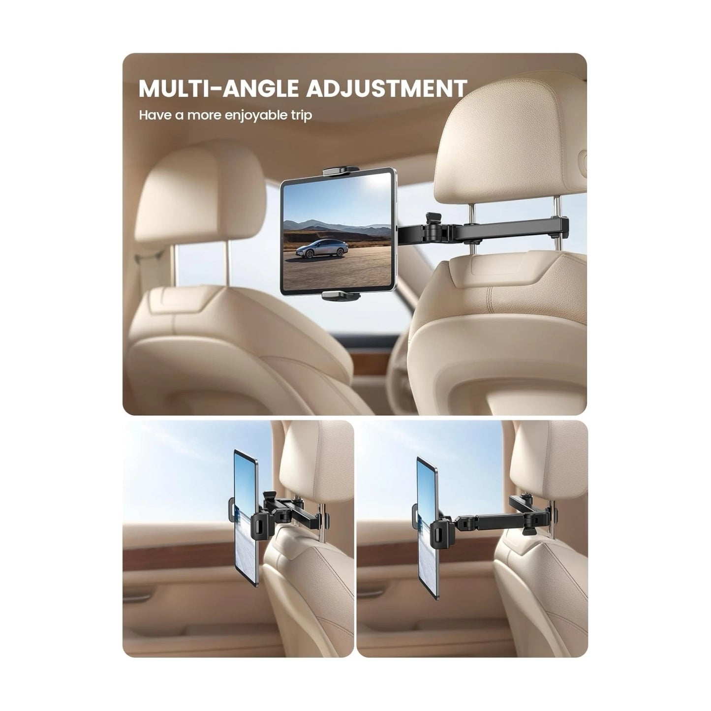 Secure Car Headrest Tablet Holder for Kids Entertainment – Available Now From xStore.qa in Qatar.