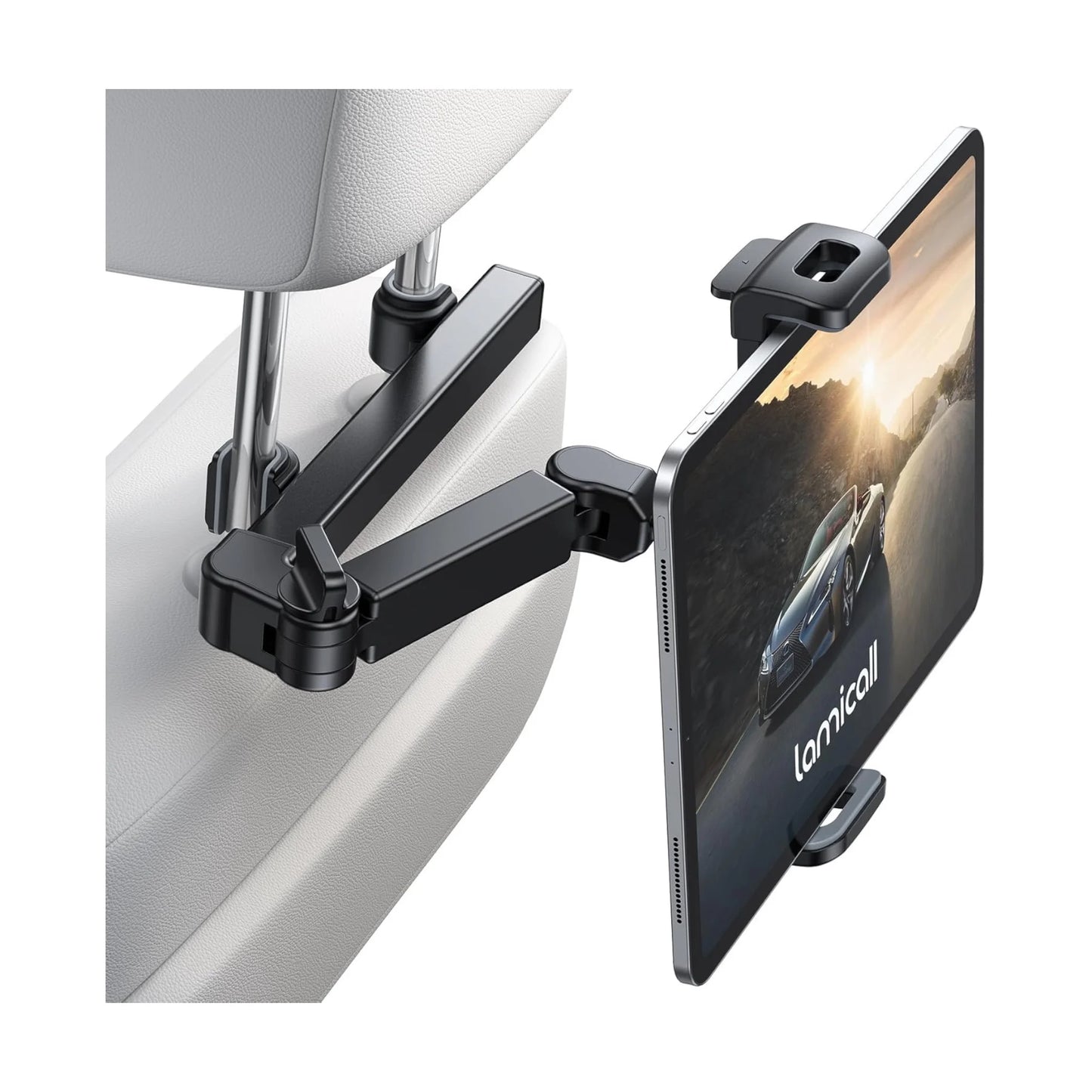 Car Headrest Tablet Holder 3-in-1 Adjustable Mount – Available Now From xStore.qa in Qatar.