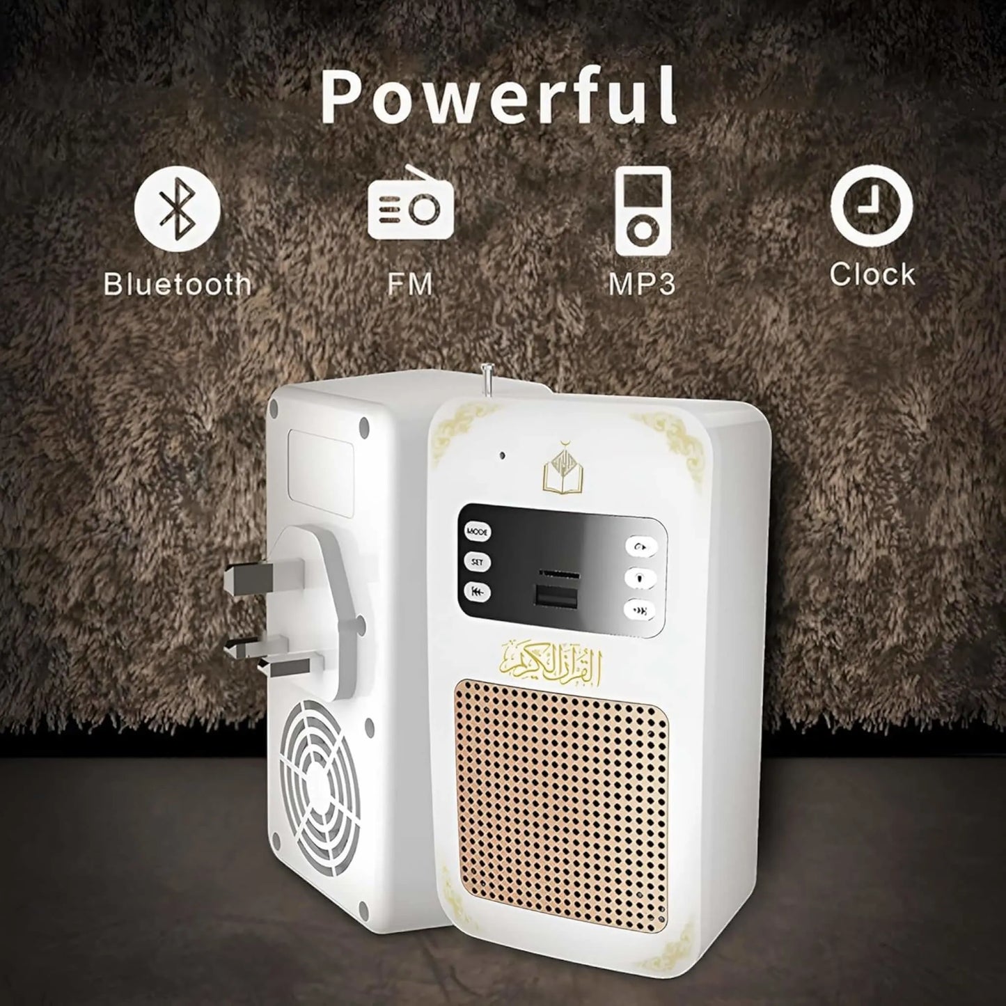 Wireless Quran Speaker, Smart Wall Plug Quran Speaker supports remote control, available now from xStore.qa in Qatar.
