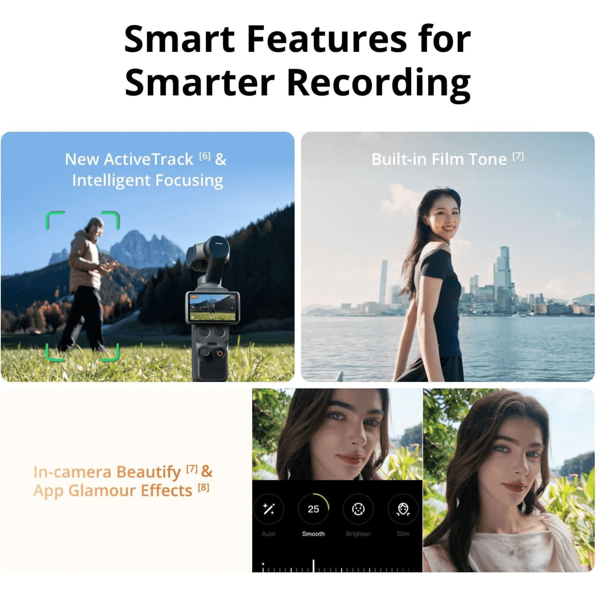 DJI Osmo Pocket 4 Creator Combo 4K Camera from xStore in Qatar, 1-inch CMOS sensor for high-quality images and videos. 