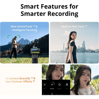 DJI Osmo Pocket 4 Creator Combo 4K Camera from xStore in Qatar, 1-inch CMOS sensor for high-quality images and videos. 