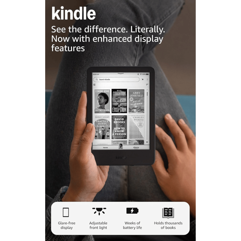 Amazon Kindle (11th Gen) 16GB, Dark Mode for comfortable reading day or night.