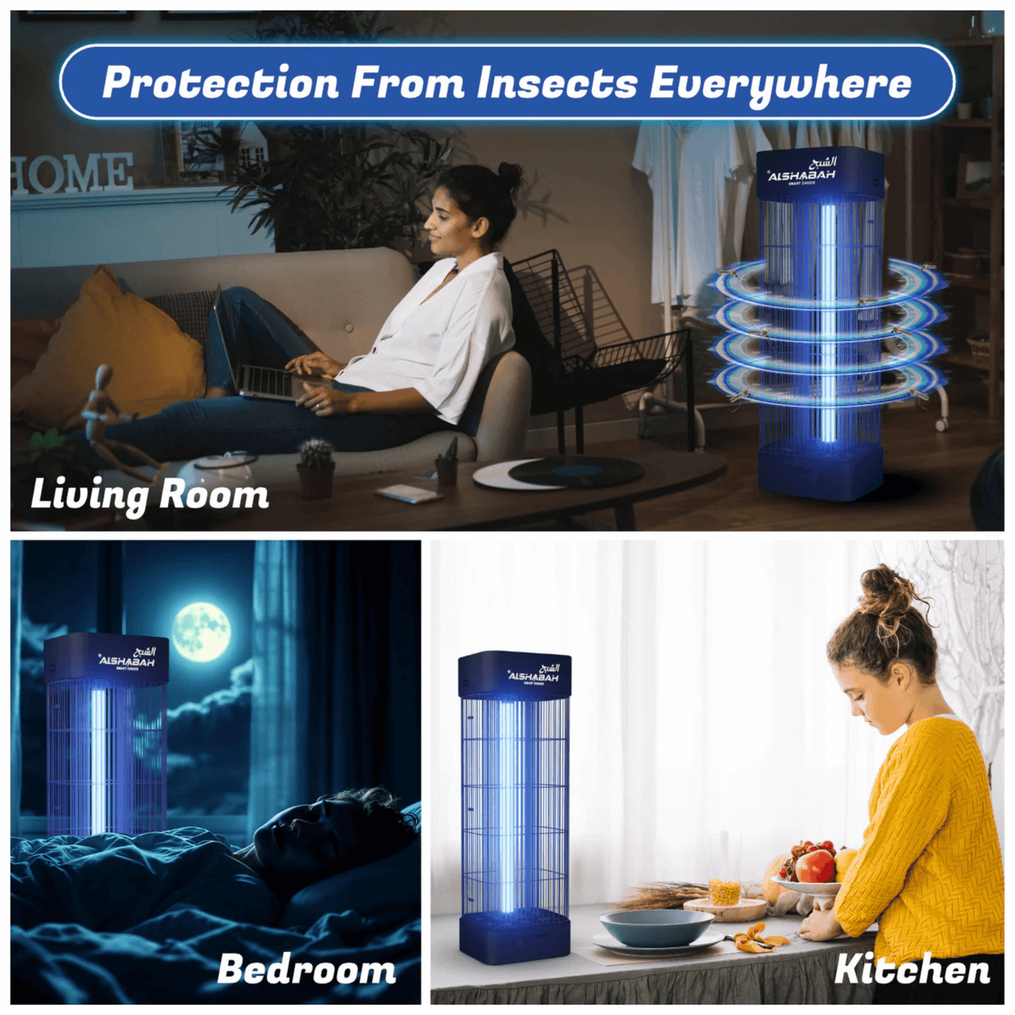 Alshabah mosquito zapper for effective home use in xStore Qatar