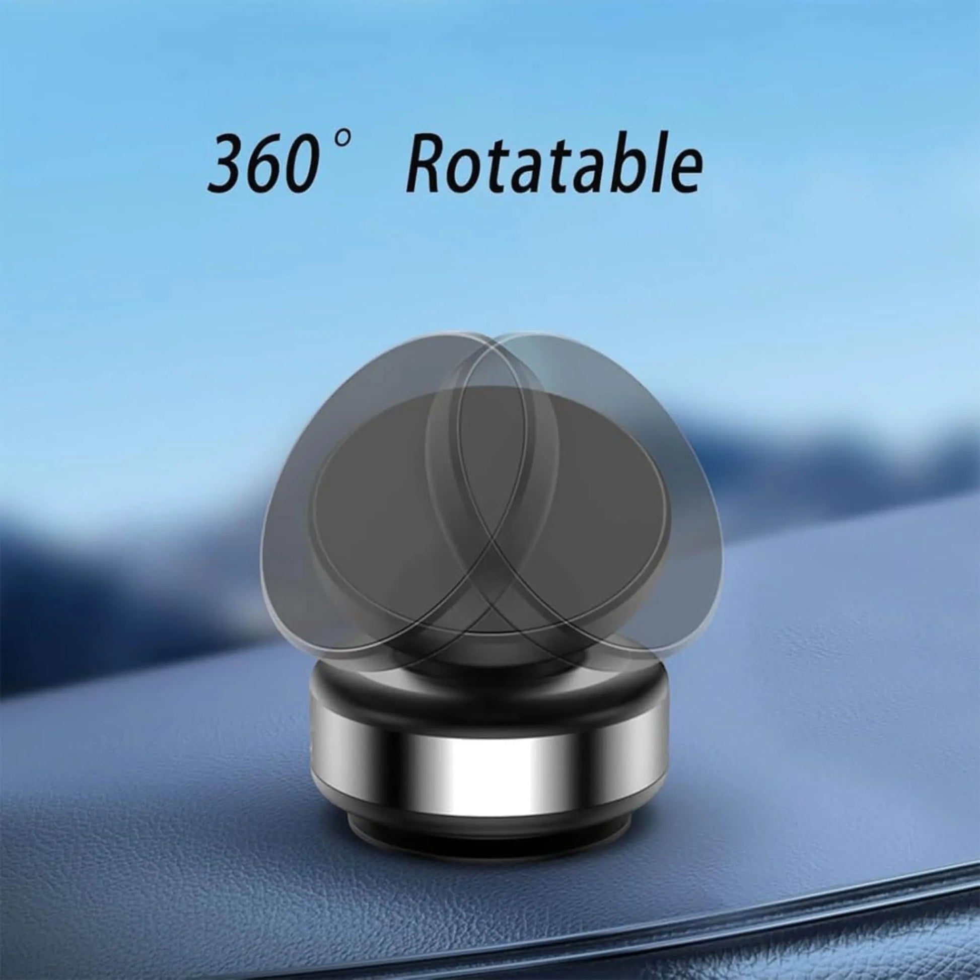 Adjustable 360° Car Phone Holder, Magnetic, secure, flexible phone positioning, easy access while driving, from xStore in Qatar