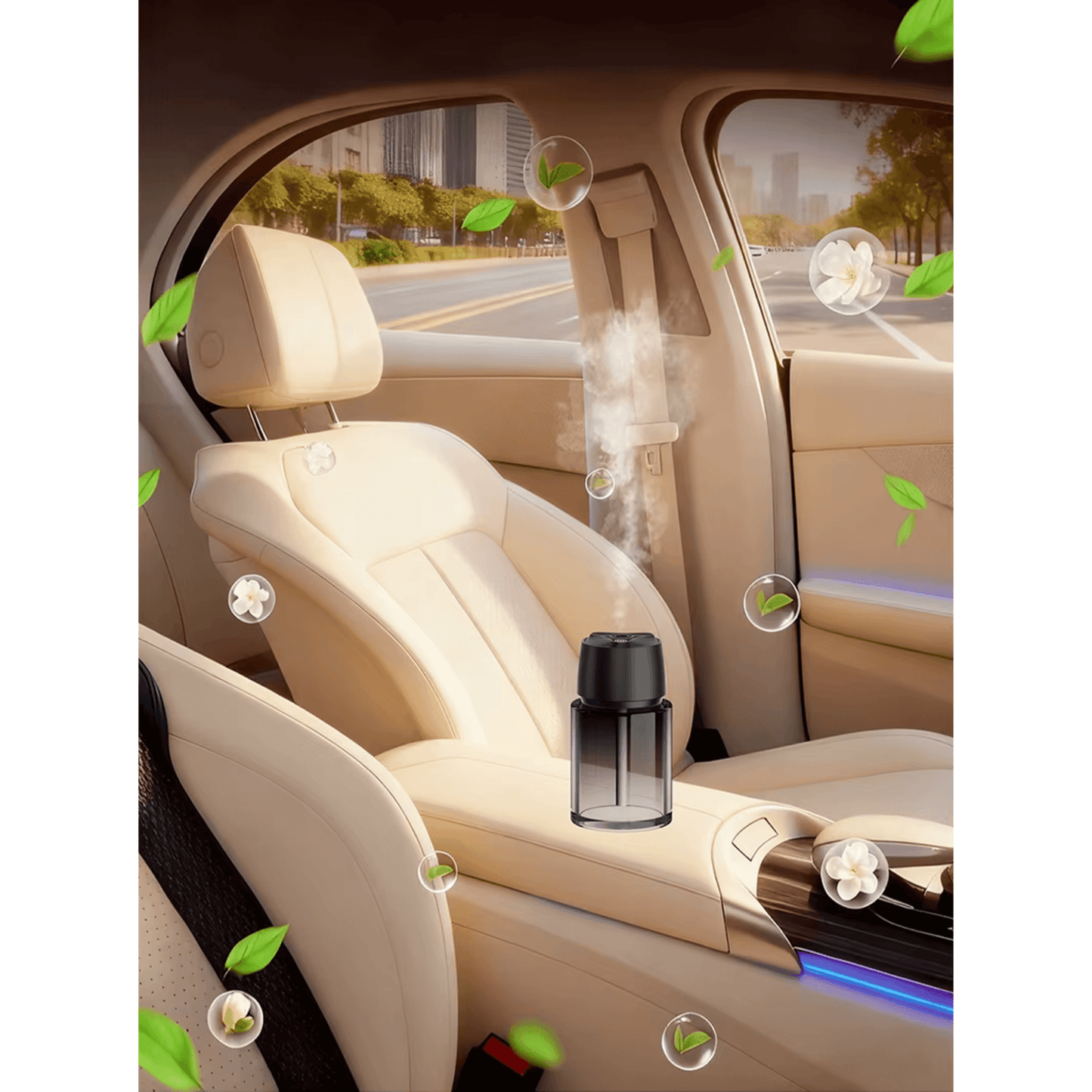 معطر سيارة ذكي أوتوماتيك رش عطر مع إضاءة