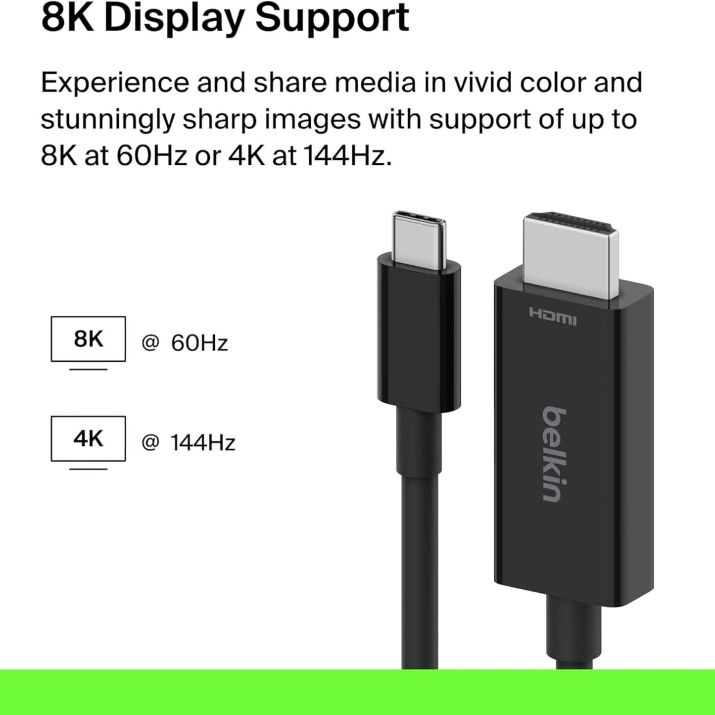 كابل عرض شاشة من تايب سي إلى HDMI