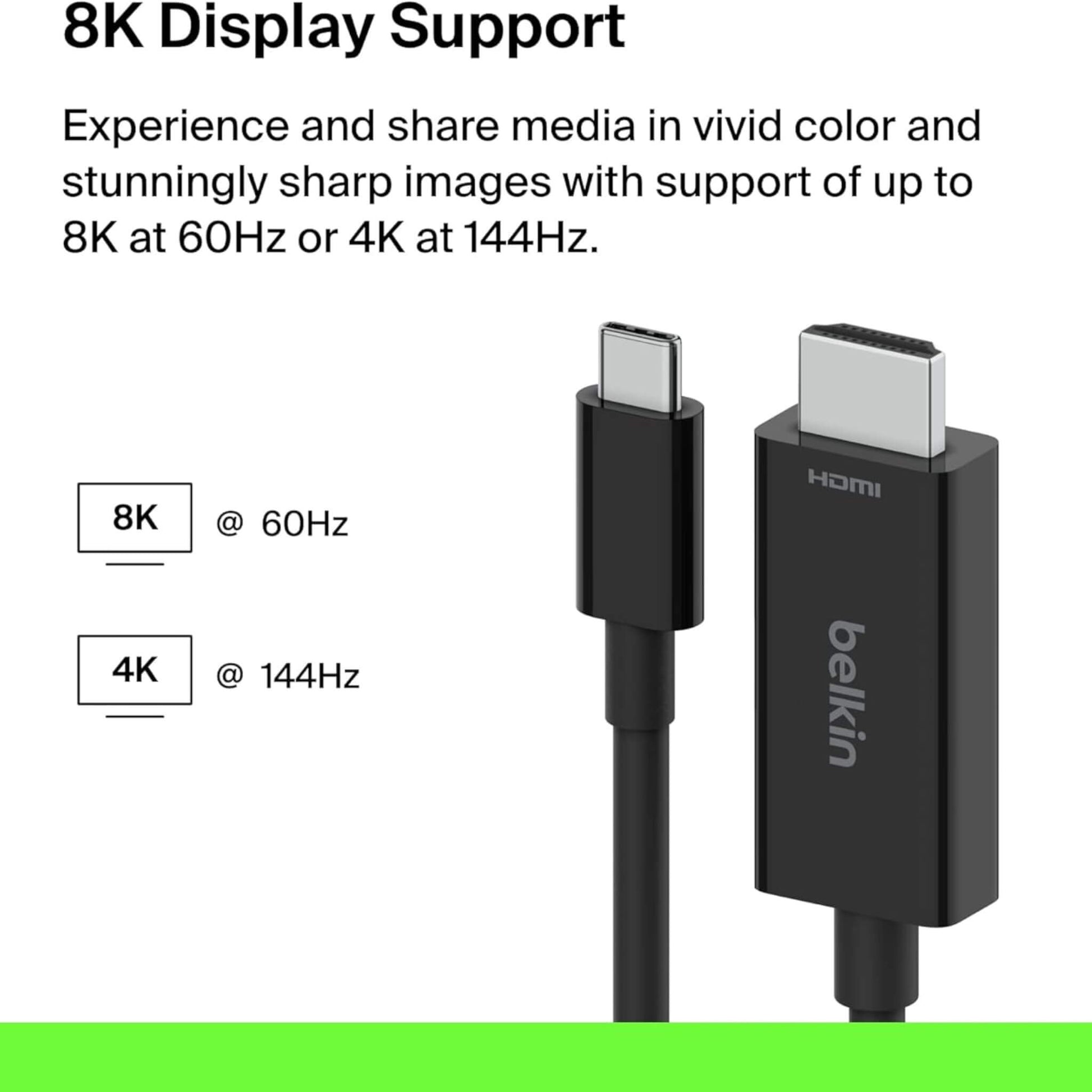كابل عرض شاشة من تايب سي إلى HDMI
