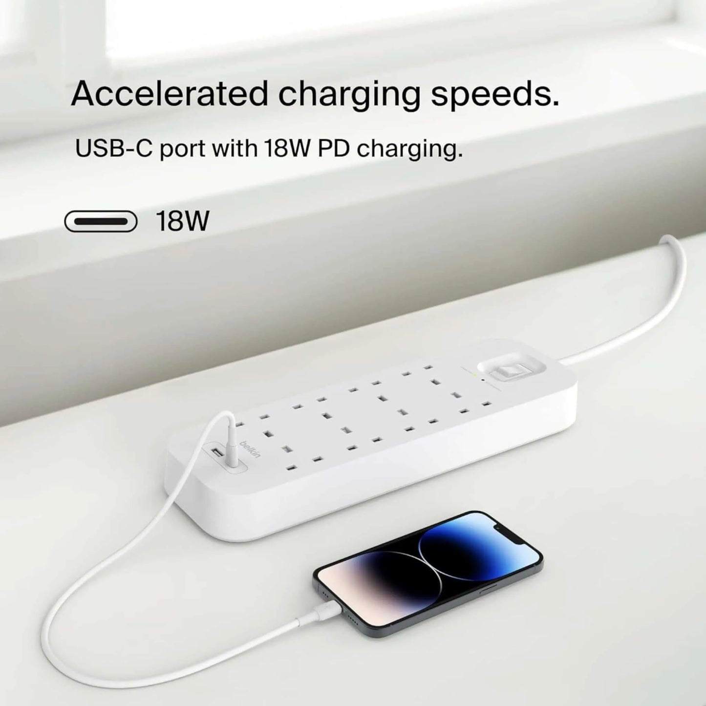 Belkin ‫محول بيلكن ٨ مداخل مع منفذ USB ومنفذ USB-C‬ xStore