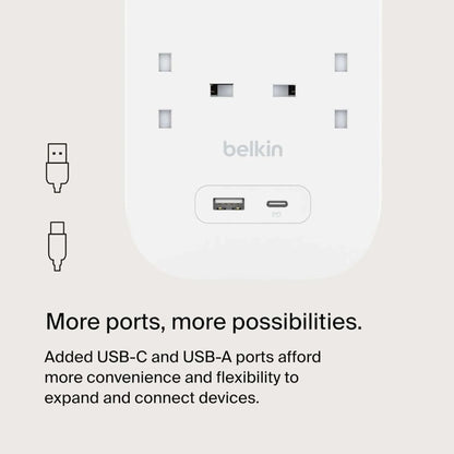 Belkin ‫محول بيلكن ٨ مداخل مع منفذ USB ومنفذ USB-C‬ xStore