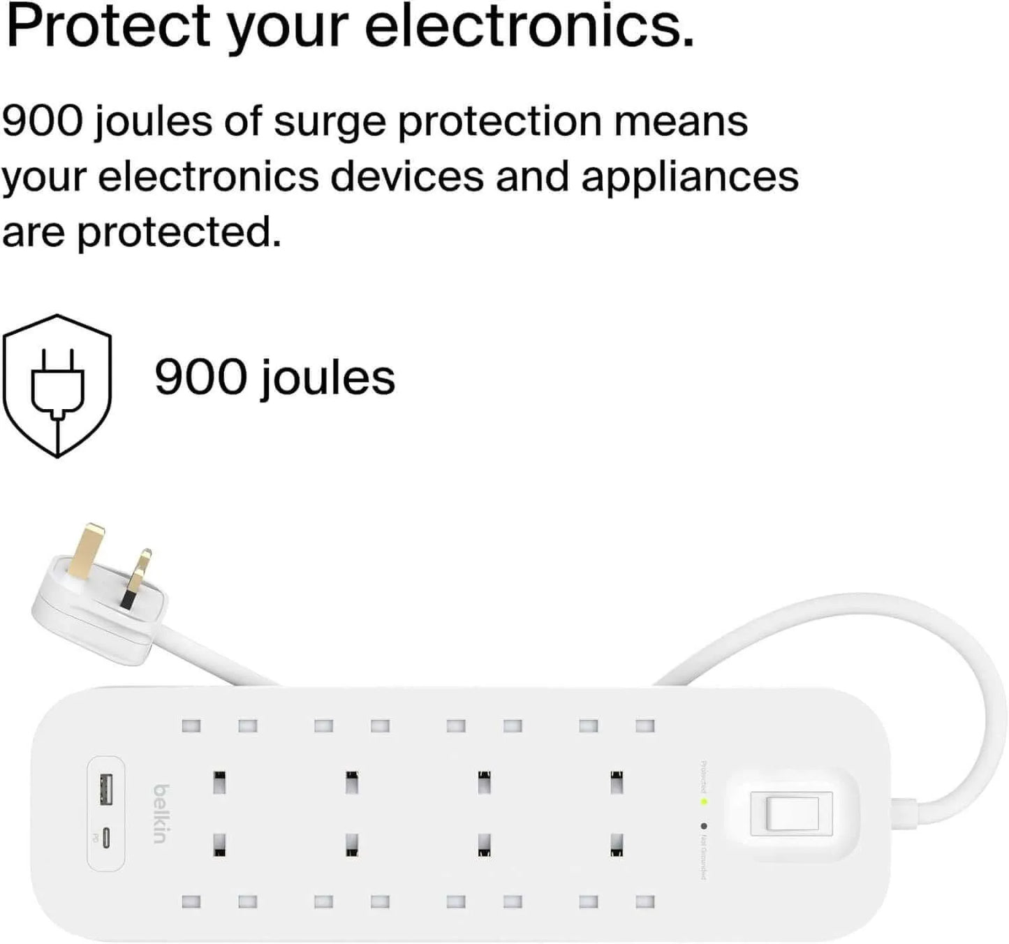 Belkin ‫محول بيلكن ٨ مداخل مع منفذ USB ومنفذ USB-C‬ xStore