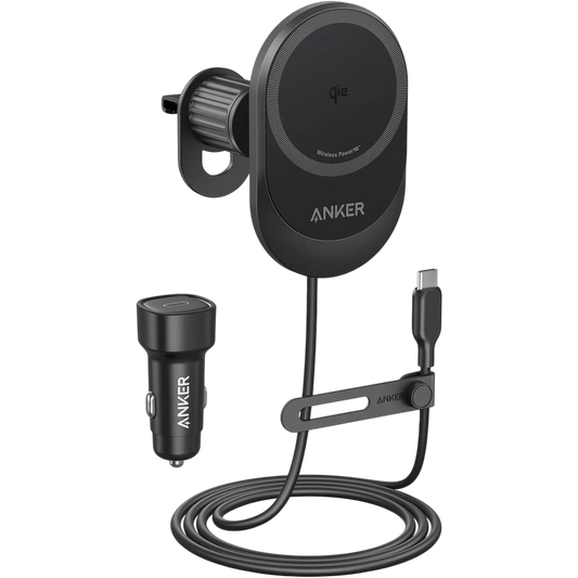 Anker MagGo 15W MagSafe Car Mount, powerful magnetic mount, fast charging, secure phone placement, from xStore in Qatar