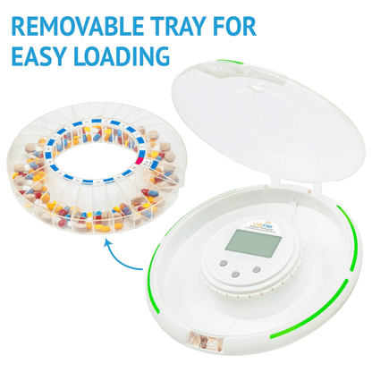electronic pill box dispenser with timer