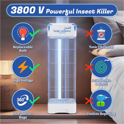 alshabah mosquito killer uv lamp 3800v indoor outdoor qatar xStore