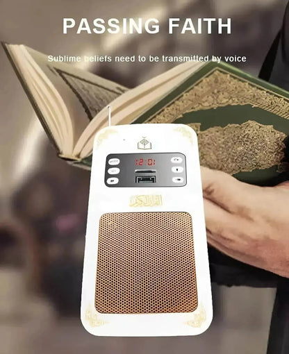 Wireless Quran Speaker, portable and easy-to-use, offers high-quality audio for Quran recitation, from xStore in Qatar.