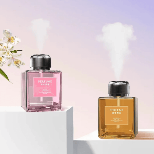 ‫فواحة عطر زجاجية قابلة للشحن ٥٠٠ مل مع شحن USB-C ونظامي رش من اكس ستور في قطر‬